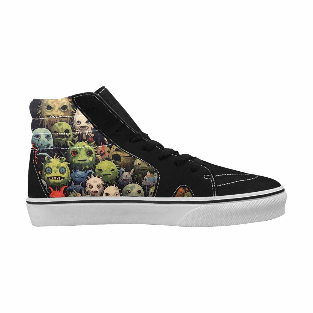 MEN'S Monsters  Camo Monsters High Top Canvas Surreal Custom Shoes
