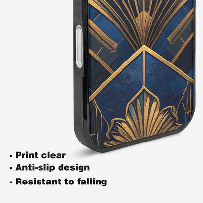iPhone 16 Plus Case — Art Deco Illustration Pattern, Personalized Phone Case