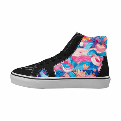 MEN'S Transgender Pride Flag High Top Canvas Grunge Shoes