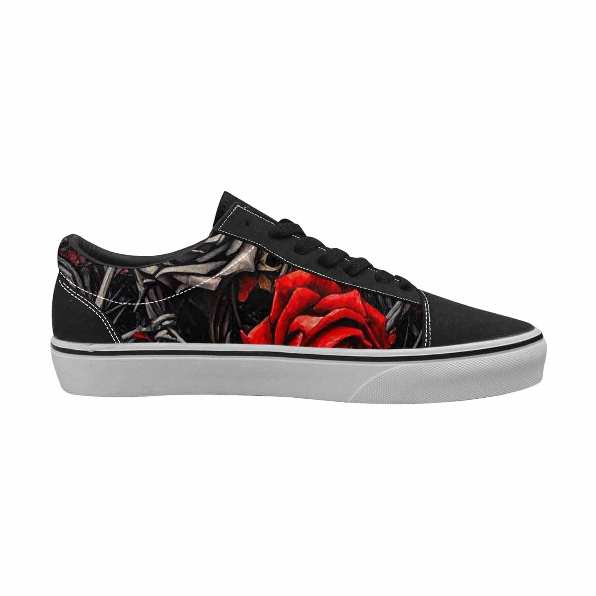 WOMEN'S Barbed Wire Coil Lace-Up Canvas Vibrant Chaos Custom Sneakers