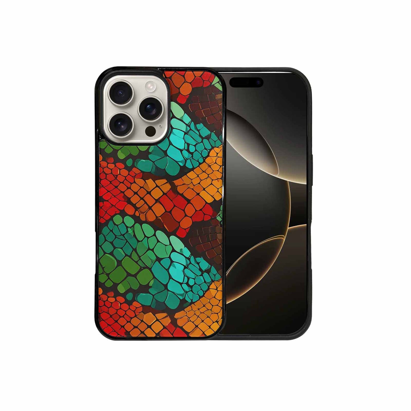 iPhone 16 Pro Max Case — Dark Snake Print Custom, Custom Made Phone Cover
