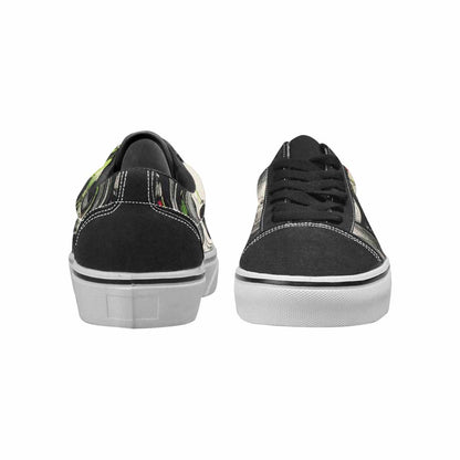 WOMEN'S Rainbow From Skull S Lace-Up Canvas Neon Fantasy Shoes