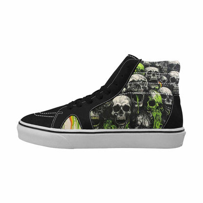 MEN'S Rainbow From Skull S High Top Canvas Dark Academia Custom Sneakers