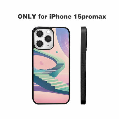 iPhone 15 Pro Max Case — 1930s European Surrealist Art Style Dreamlike, Custom Print Case Cover