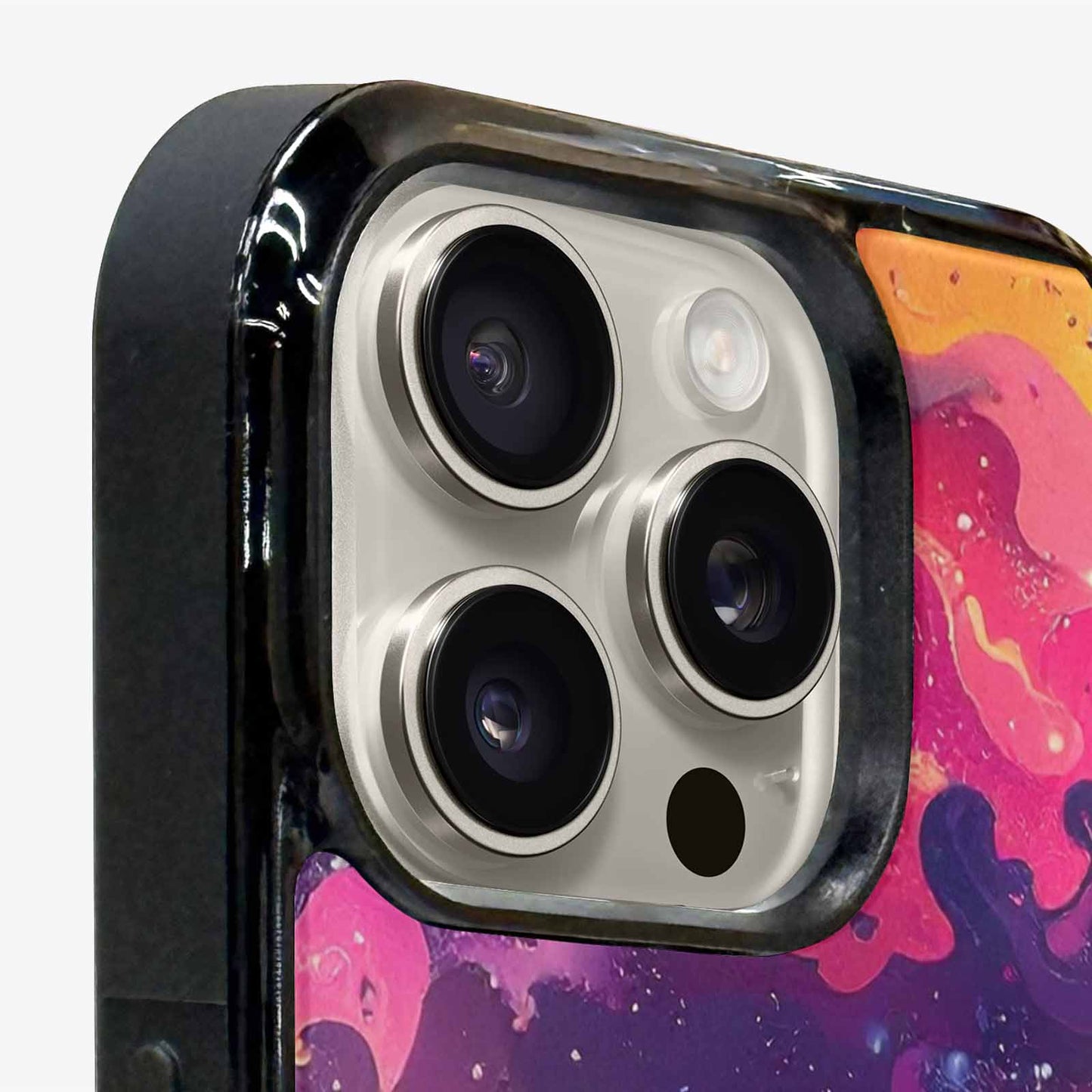 iPhone 16 Pro Max Case — Cosmic Creature And Object Mashup Pattern, Custom Designed Case Cover
