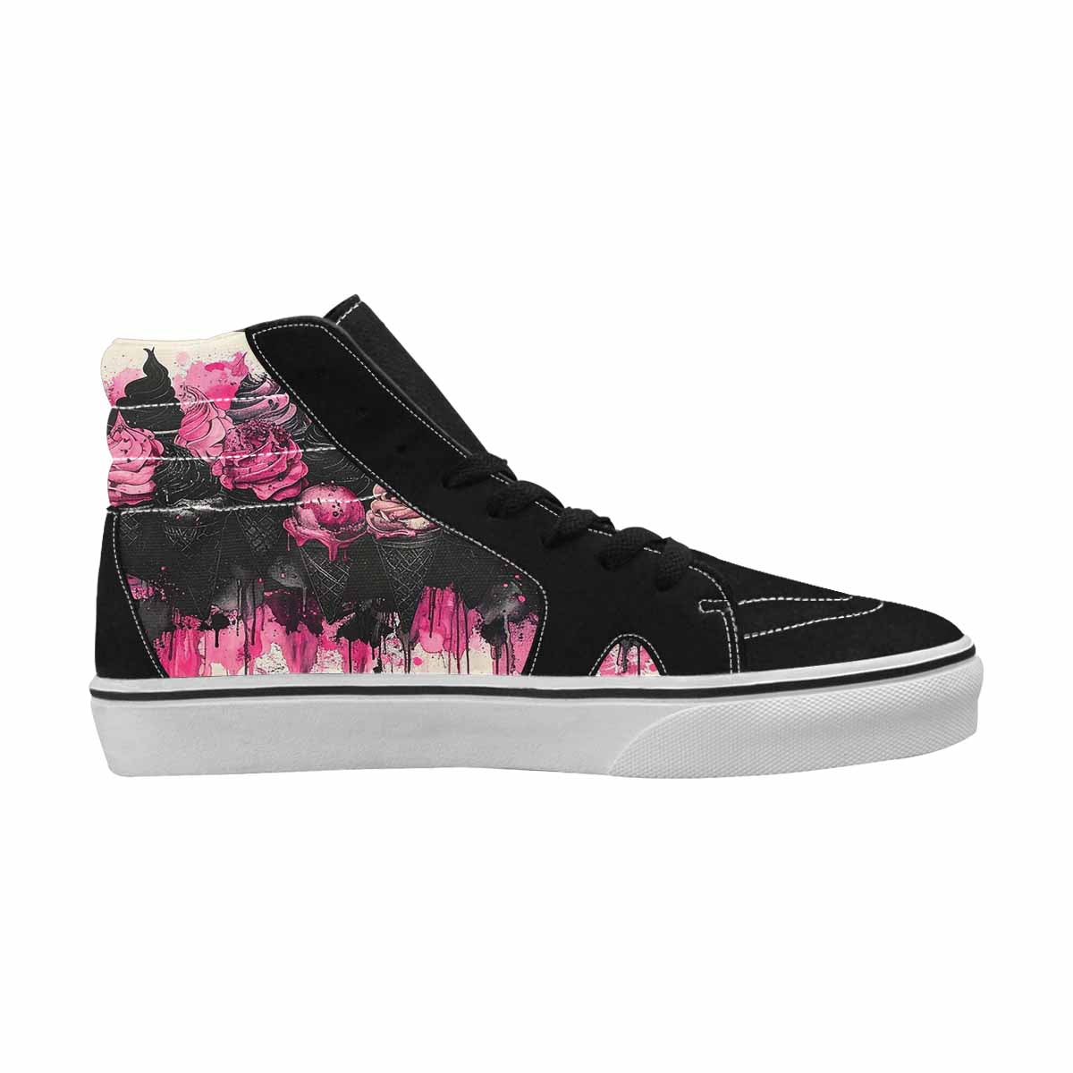 MEN'S Ice Cream Red Ink Motif Motifs 1 Ferion