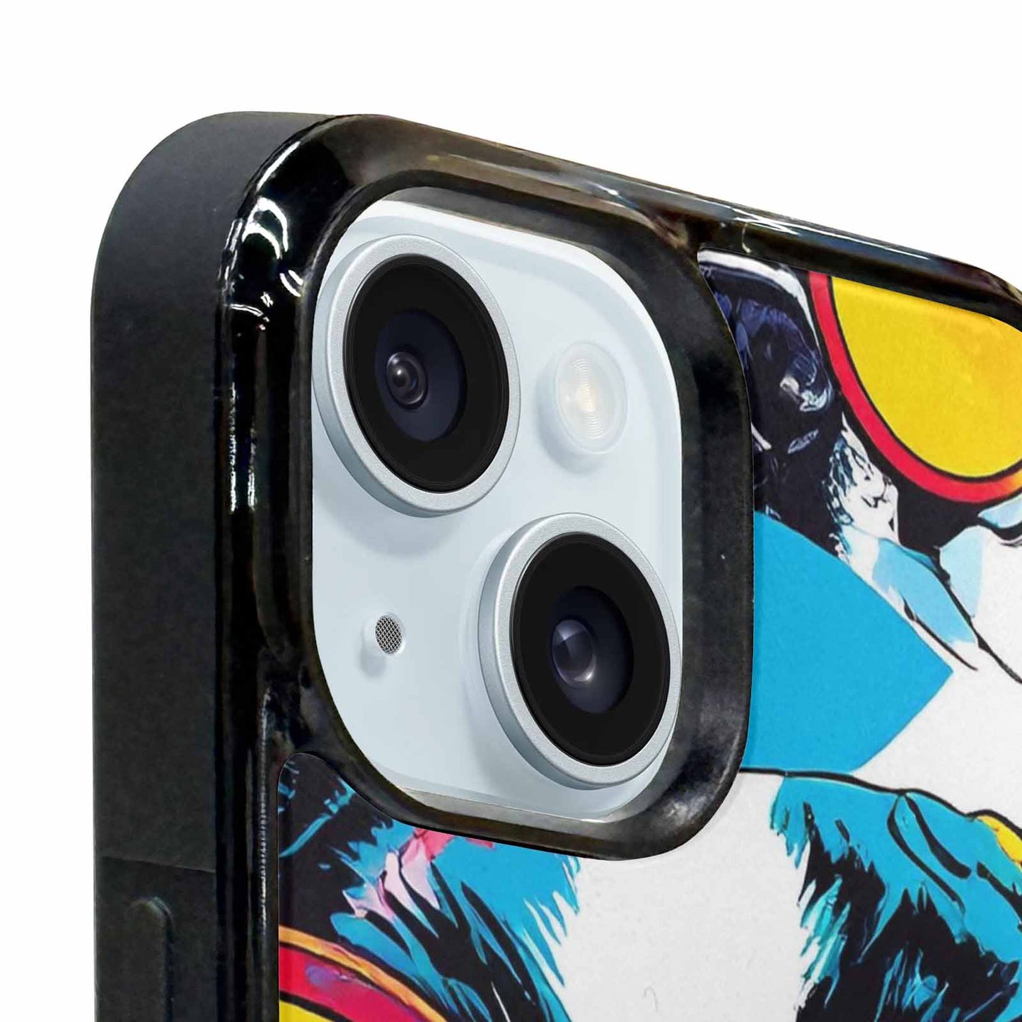 iPhone 15 Plus Case — French Bulldog Pop Art Pattern, Custom Printed Phone Case