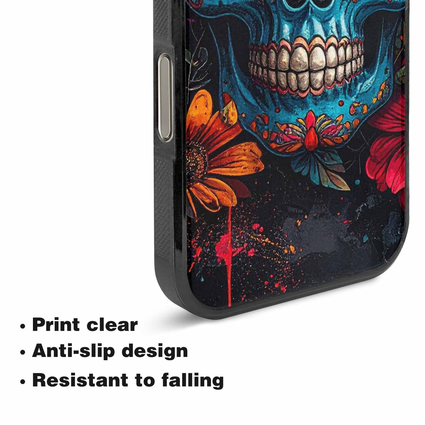 iPhone 16 Pro Max Case — Graffiti Skull Art Seamless Pattern Vibrant, Custom Designed Case Cover