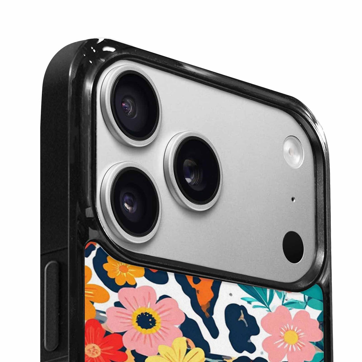 iPhone 17 Pro Case — Leopard Print Floral Seamless Pattern Animal, Personalized Phone Case