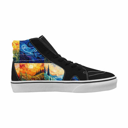 WOMEN'S Blend All Versions High Top Canvas Grunge Sneakers