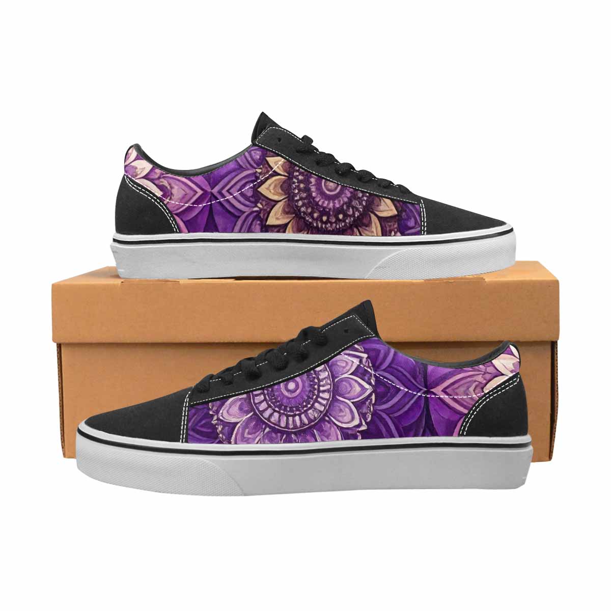 MEN'S Mandala Canvas Lace-Up Dreamcore Custom Shoes