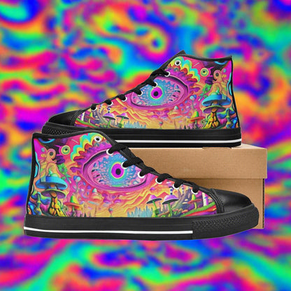 Mermaid Dark Cosmic Wearable WOMEN Bold Art - Freaky Shoes | Custom Art Sneakers