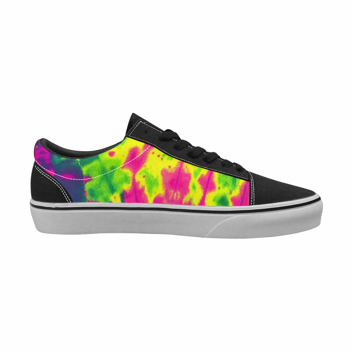 WOMEN'S Tie Dye - Canvas Lace-Up Surreal Custom Shoes
