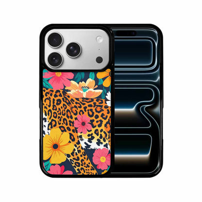 iPhone 17 Pro Case — Leopard Print Floral Seamless Pattern Animal, Custom Printed Phone Case