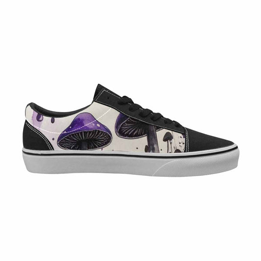 MEN'S Rainbow Drip Mushrooms Lace-Up Canvas Wallpaper Art Custom Sneakers