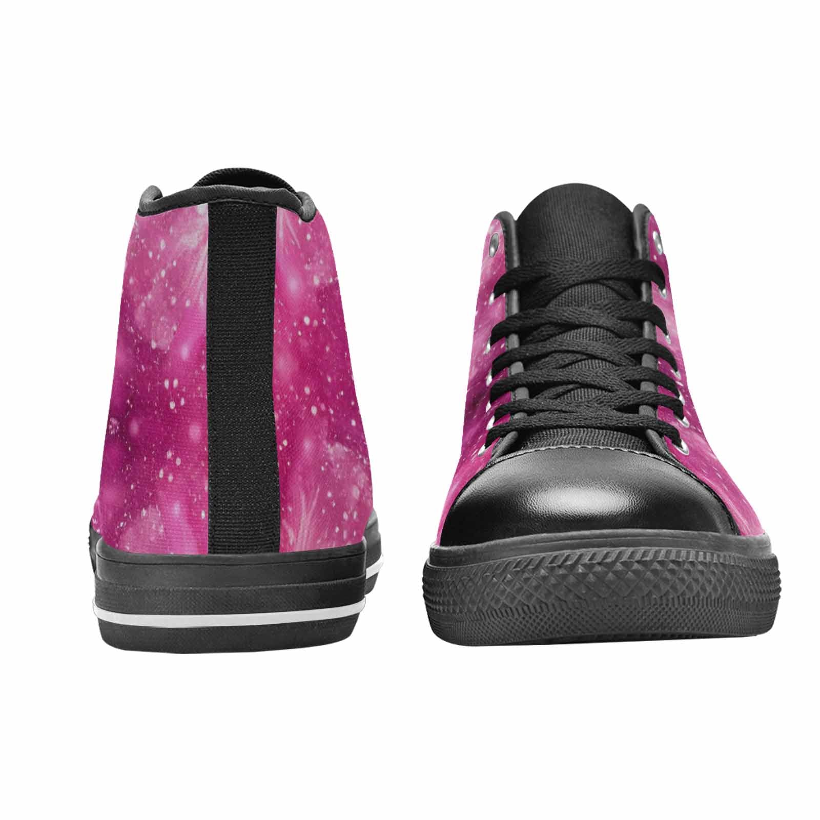 WOMEN'S Galaxy Art - High Top Canvas Aesthetic Shoes
