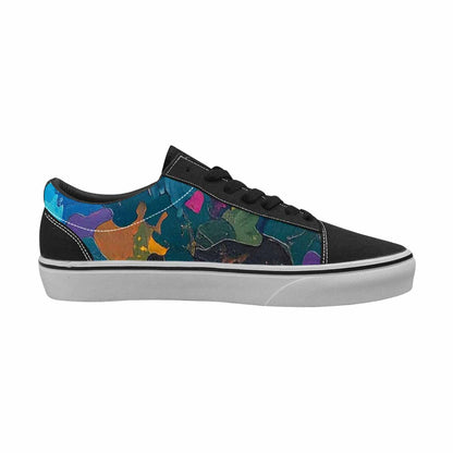 WOMEN'S Camo Patches Lace-Up Canvas Grunge Custom Shoes