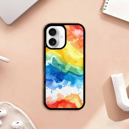 iPhone 17 Case — Watercolor Splash Abstract Pattern, Watercolor Abstract, Customized Protective Case