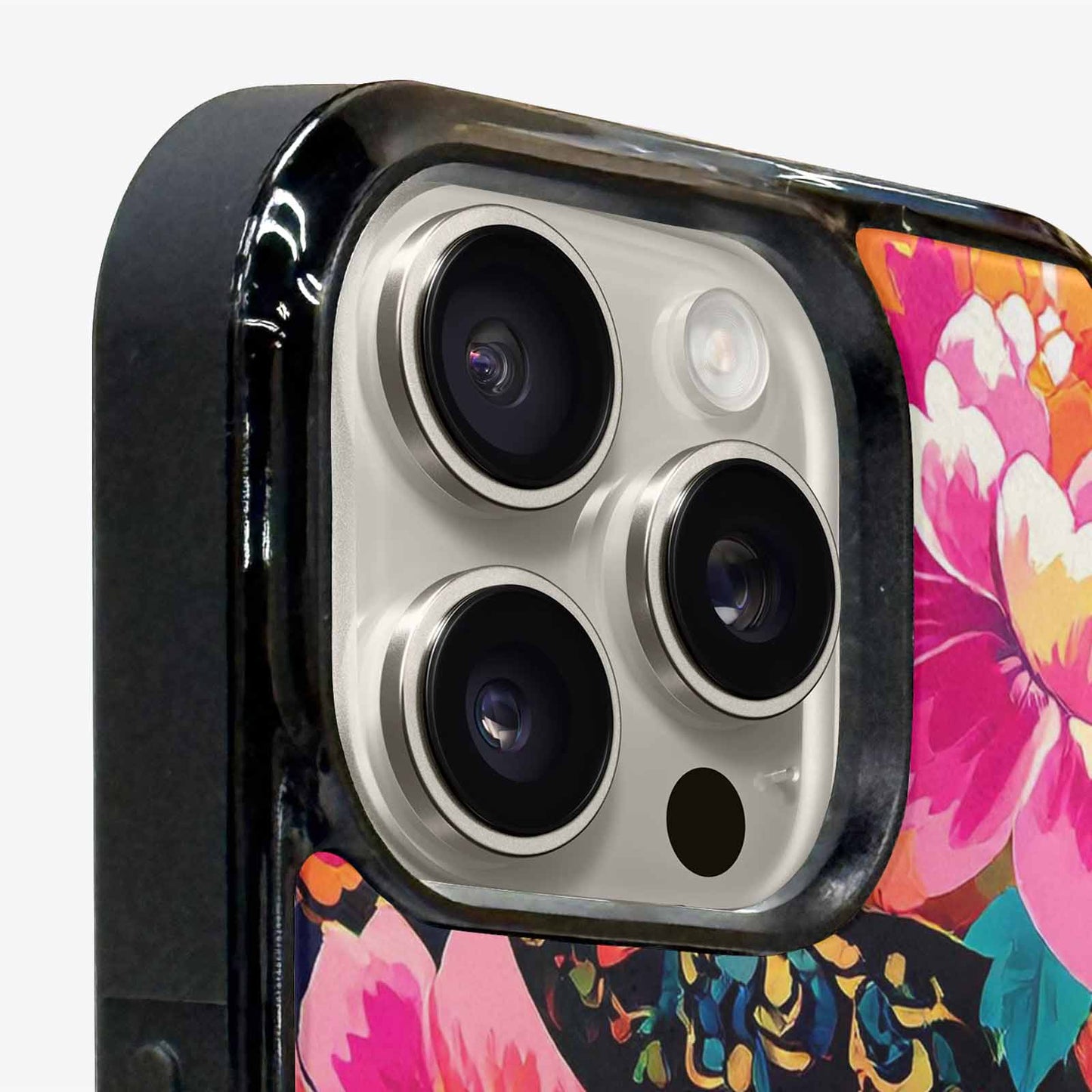 iPhone 16 Pro Max Case — Snakes Print Floral Seamless Pattern Vibrant, Custom Printed Phone Case