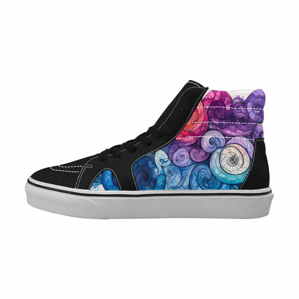 MEN'S Tie High Top Canvas Y2K Custom Shoes