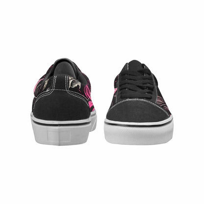 WOMEN'S Ice Cream Black & Pink Ink Canvas Custom Fashion Vibrant Chaos Customized Sneakers