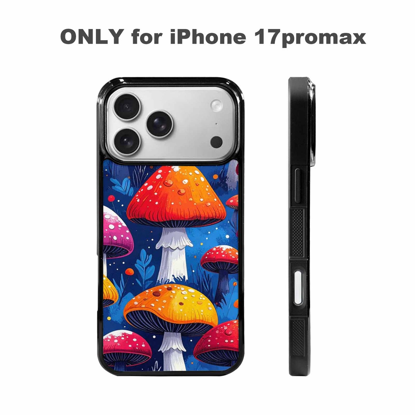 iPhone 17 Pro Max Case — Vivid Winter Mushroom Cartoon Cute, Custom Designed Case Cover