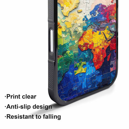 iPhone 17 Pro Max Case — Autism Puzzle Pieces Puzzle Original Art, Custom Made Phone Cover