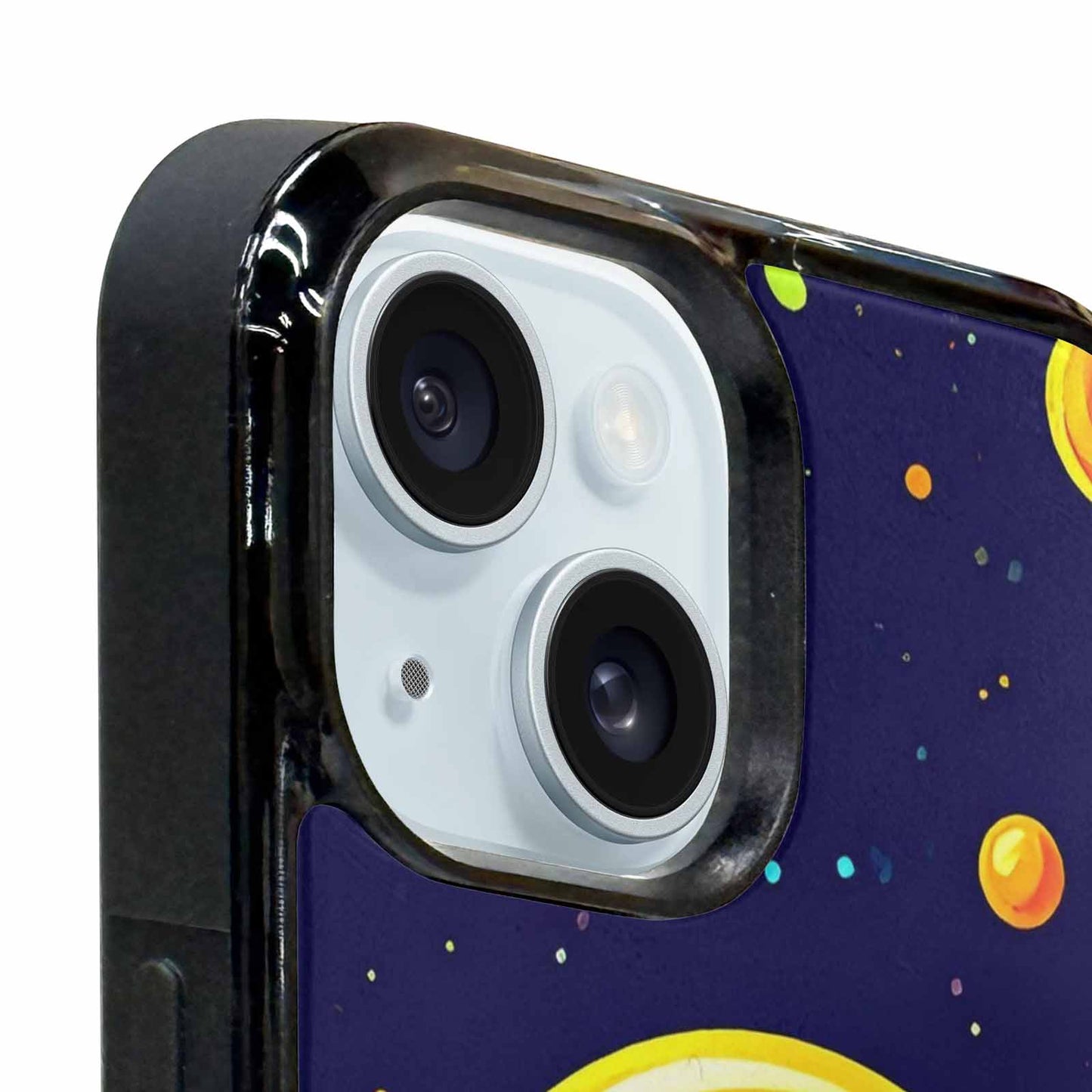 iPhone 15 Plus Case — Alien Ufo Cartoon Art Pattern, Original Design Phone Case