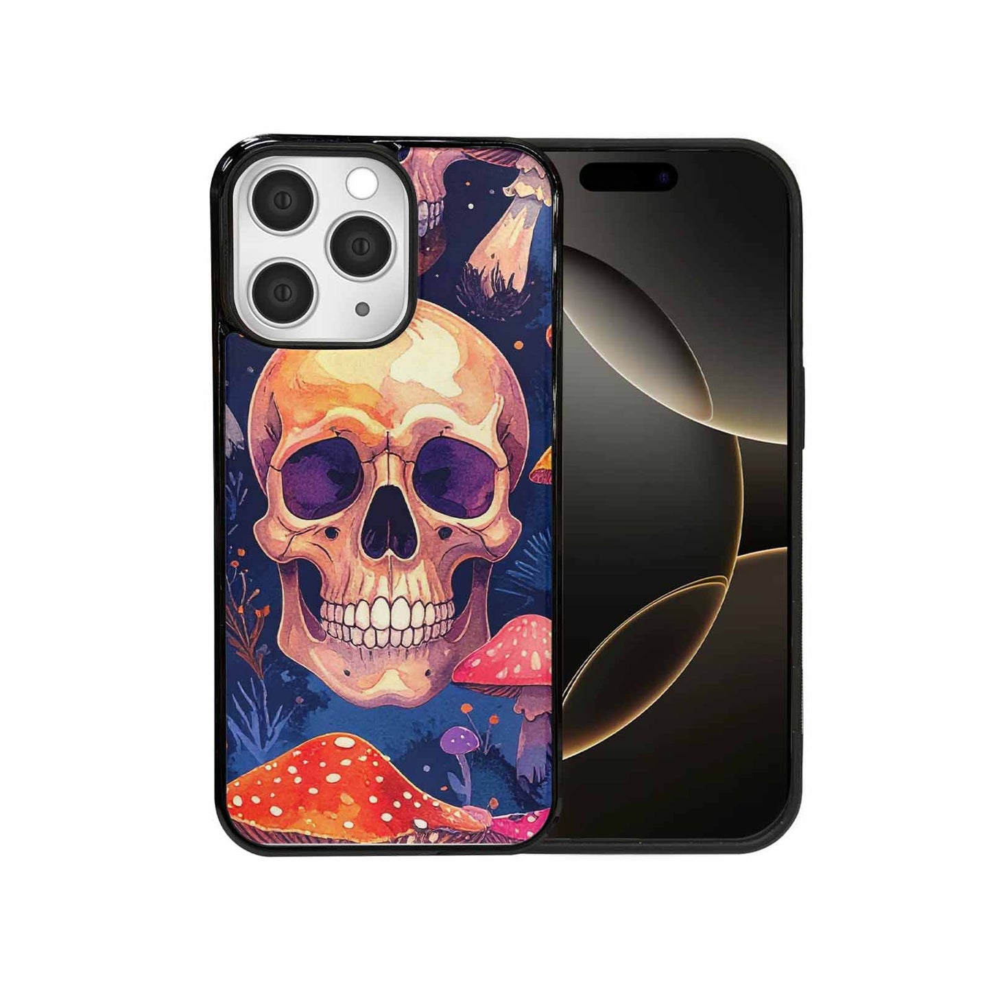 iPhone 15 Pro Max Case — Mushroom Skulls Custom, Original Design Phone Case