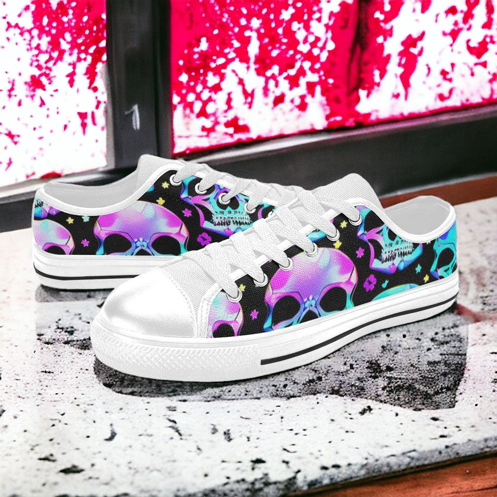 Cherry Blossom Red Gold Vivid MEN Bold Art - Freaky Shoes | Custom Art Sneakers