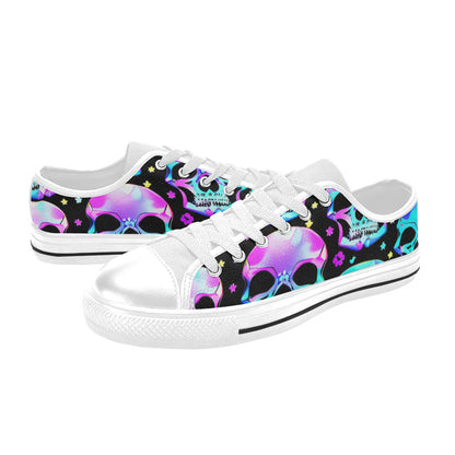 MEN'S Bright Skulls Canvas Vibrant Chaos Shoes