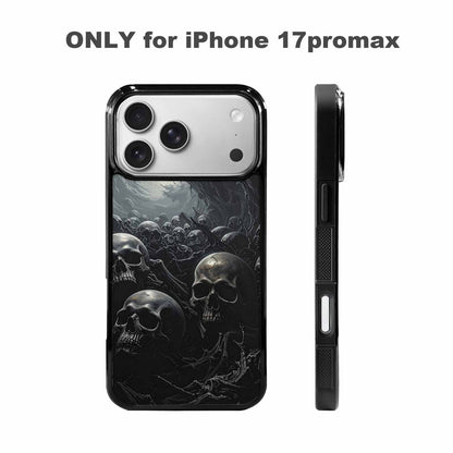 iPhone 17 Pro Max Case — Skull Dark Art Gothic Print Gothic, Custom Made Phone Cover