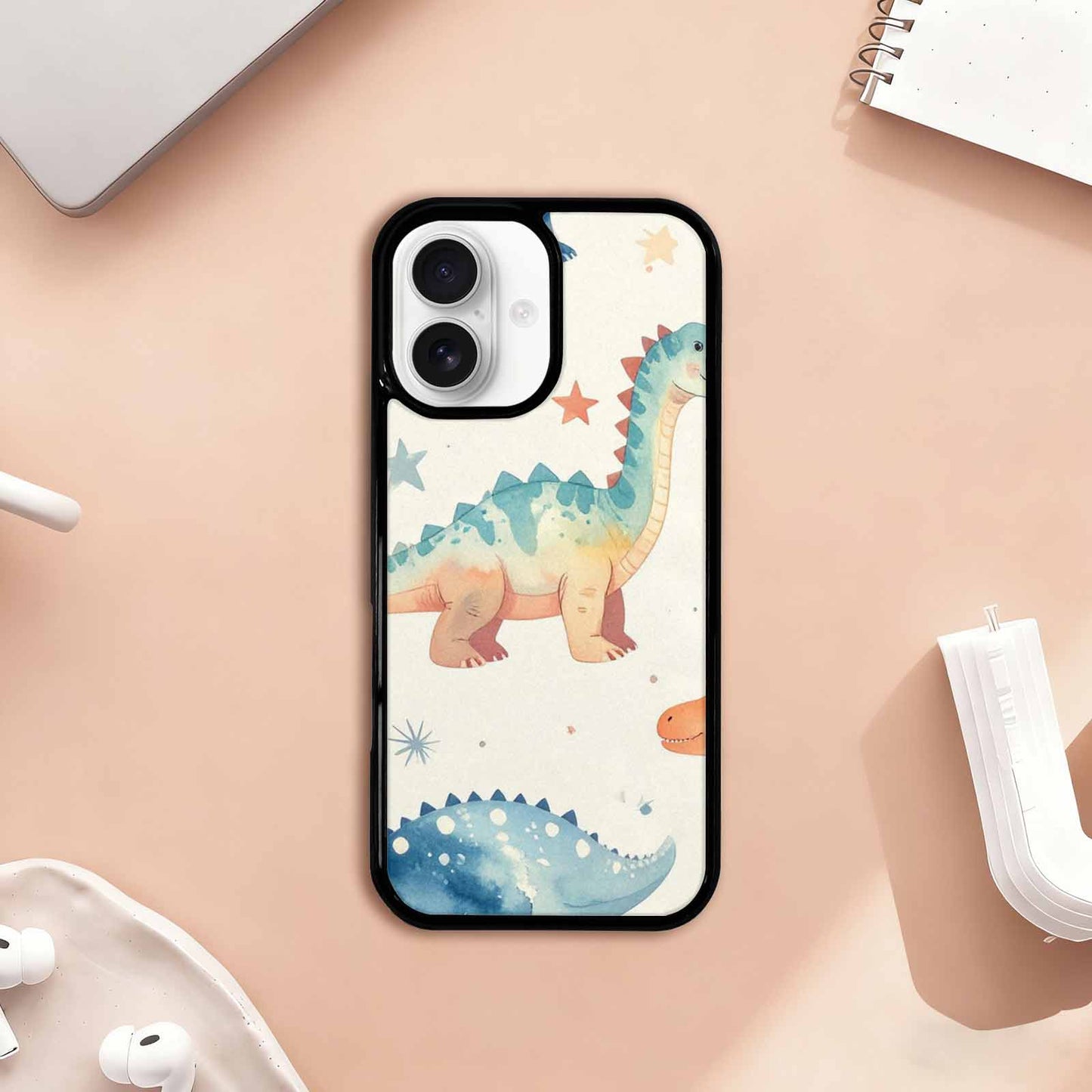 iPhone 17 Case — Retro Dinosaurs Star Galaxy Space, Original Design Phone Case