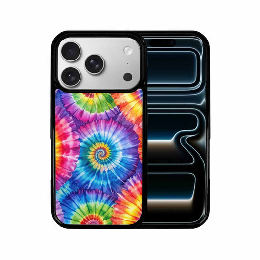 iPhone 17 Pro Case — Tie Dye Spiral Rainbow Blended Tie, Custom Print Case Cover