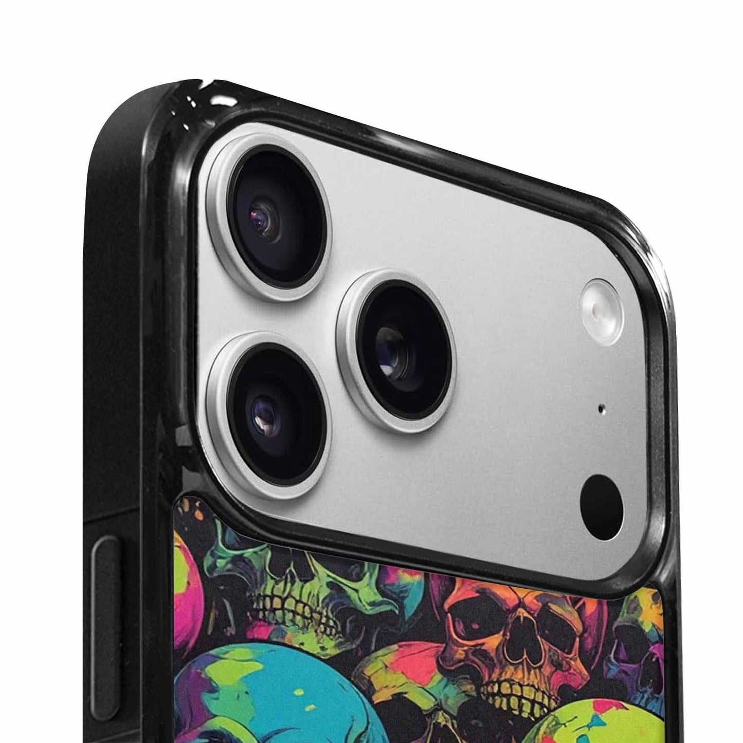 iPhone 17 Pro Max Case — Of Skulls Neon Camo Gothic Skulls, Unique Phone Case Design