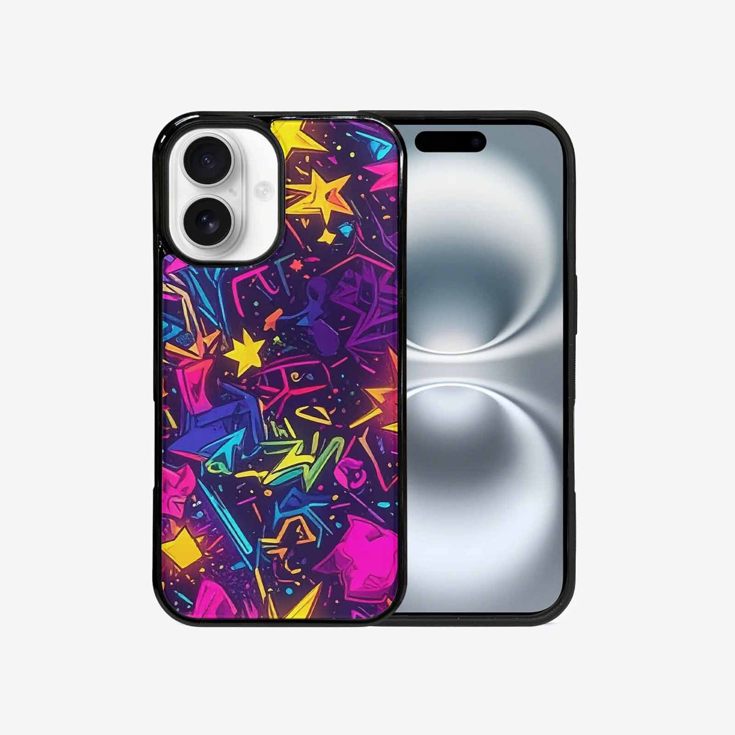 iPhone 16 Case — 80s Retro Motif 80s Retro Motifs, Custom Made Phone Cover