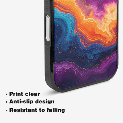 iPhone 16 Case — Psychedelic Marble Tessellation, Custom Made Phone Cover