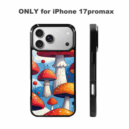 iPhone 17 Pro Max Case — Vivid Winter Mushroom Cartoon Cute, Custom Printed Phone Case