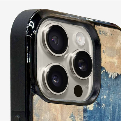 iPhone 16 Pro Case — Denim Distressed Textures Print Edge To, Custom Print Case Cover