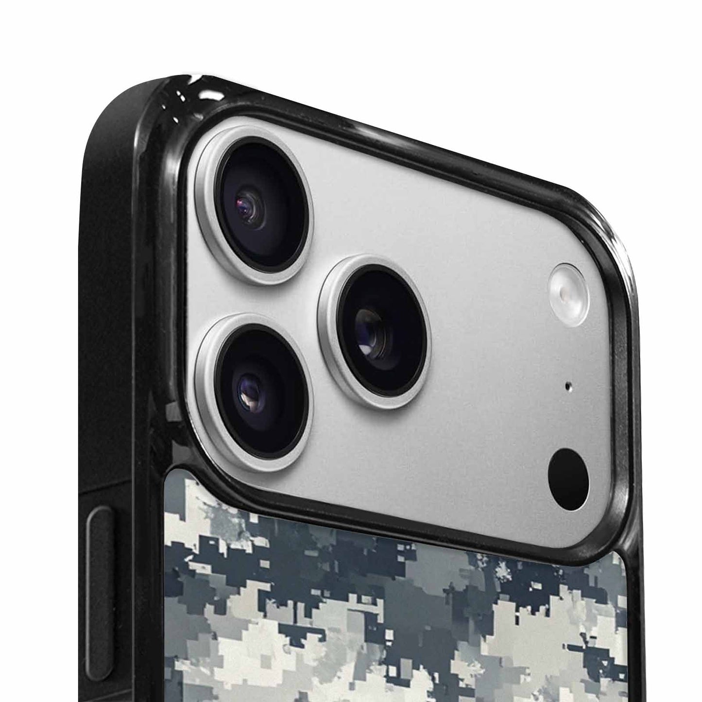 iPhone 17 Pro Case — Small Military Camouflage Blotch Pattern Camo, Custom Designed Case Cover