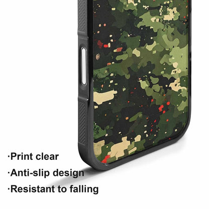 iPhone 17 Case — Small Military Camouflage Blotch Camo, Custom Print Case Cover