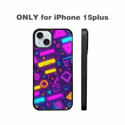 iPhone 15 Plus Case — 80s Retro Motif 80s Retro Motifs, Original Design Phone Case