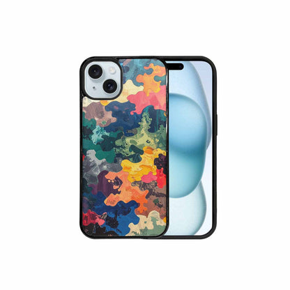 iPhone 15 Plus Case — Camo Patches Full Color Vibrant Camo, Original Design Phone Case