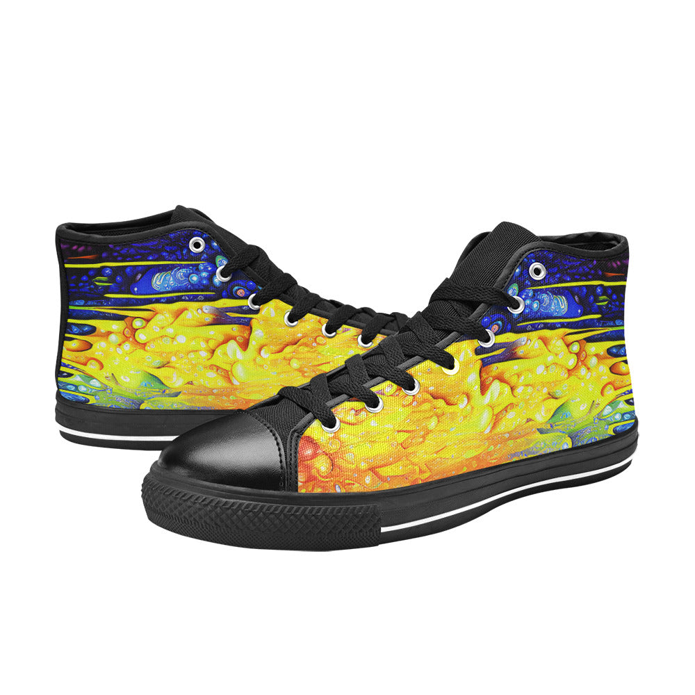 WOMEN'S Cc Acid Drip 7 High Top Canvas Dreamcore Custom Shoes
