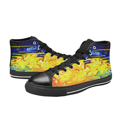 WOMEN'S Cc Acid Drip 7 High Top Canvas Dreamcore Custom Shoes