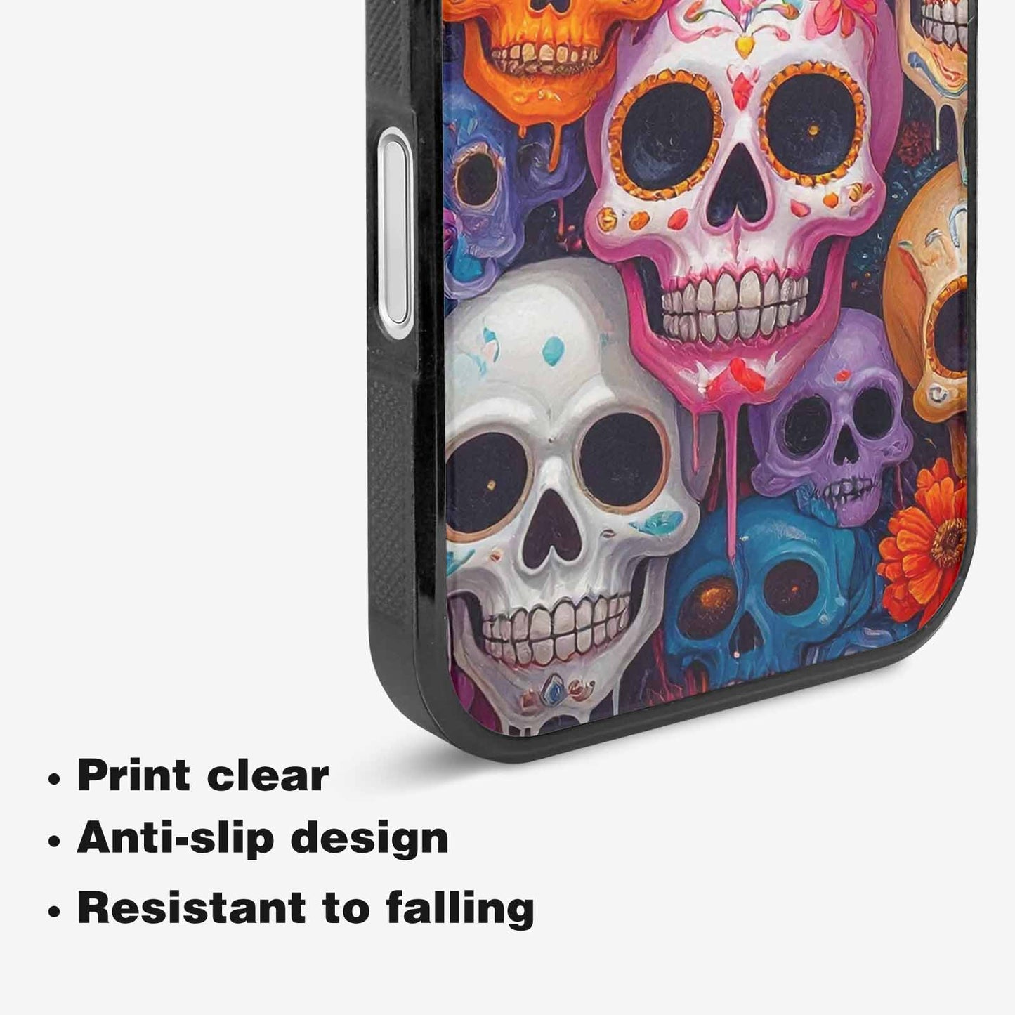 iPhone 16 Plus Case — Sugar Skullsmelting Sugar Skulls 9h5, Customized Protective Case