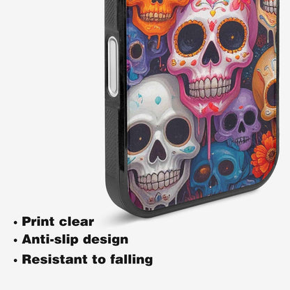 iPhone 16 Plus Case — Sugar Skullsmelting Sugar Skulls 9h5, Customized Protective Case