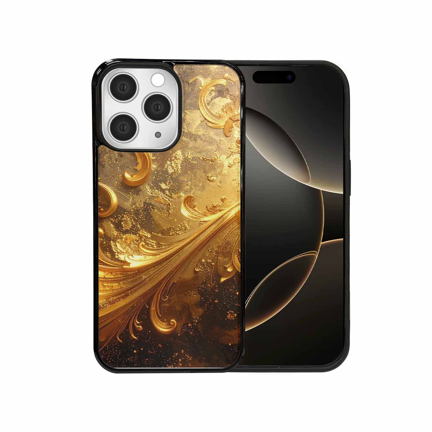 iPhone 15 Pro Max Case — Klimt Gold Leaf Artwork Pattern, Custom Phone Case
