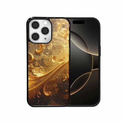 iPhone 15 Pro Max Case — Klimt Gold Leaf Artwork Pattern, Custom Phone Case