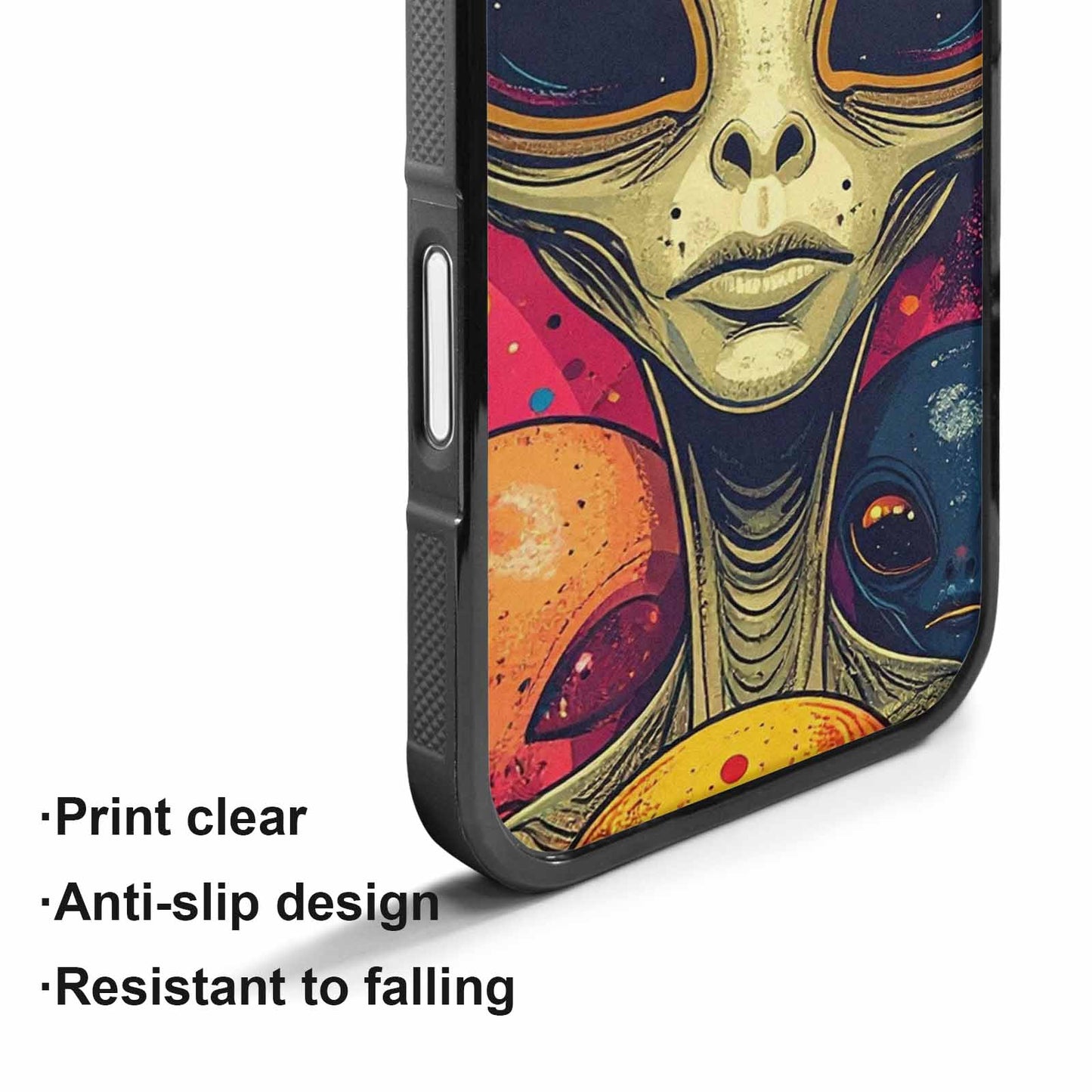 iPhone 17 Case — Alien Ufo Cartoon Art Alien Scifi, Unique Phone Case Design